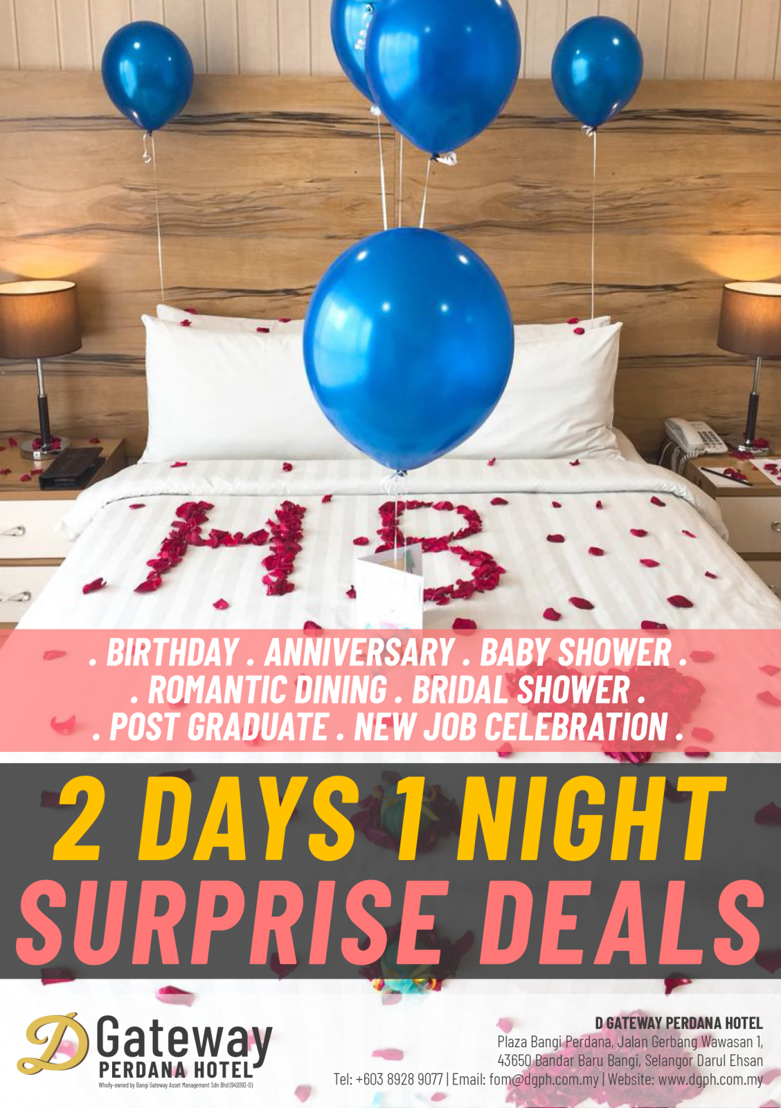 hotel birthday party packages